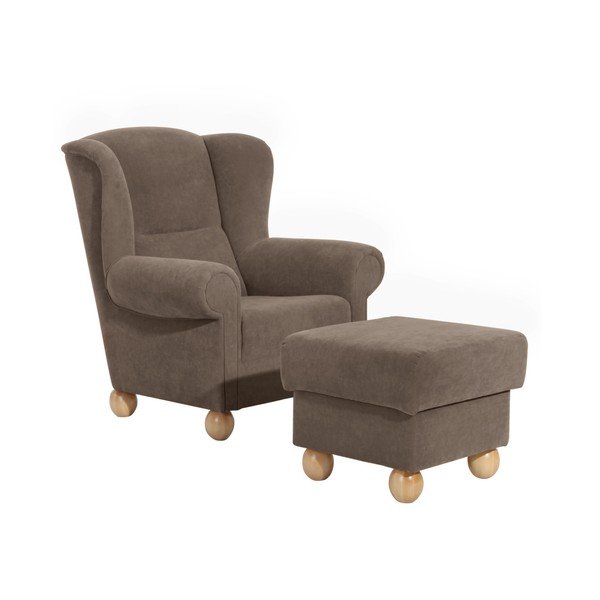 "Max Winzer Monarch Velor" rudas fotelis-image-3