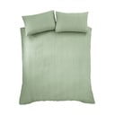 Žalios spalvos iš banguotos tekstūros dvigulė/itin ilga patalynė 230x220 cm Heatset Wave – Catherine Lansfield