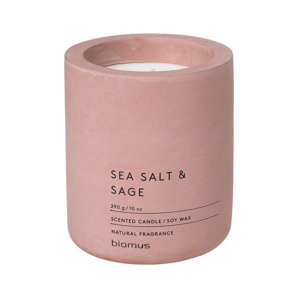 Aromatinė žvakė iš sojų vaško degimo laikas 55 h Fraga: Sea Salt and Sage – Blomus