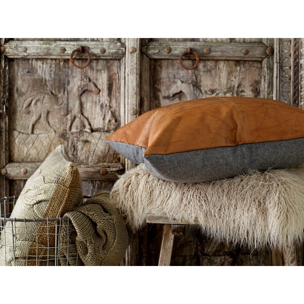 Dvipusė odinė pagalvėlė Södahl Lodge, 60 x 60 cm-image-1