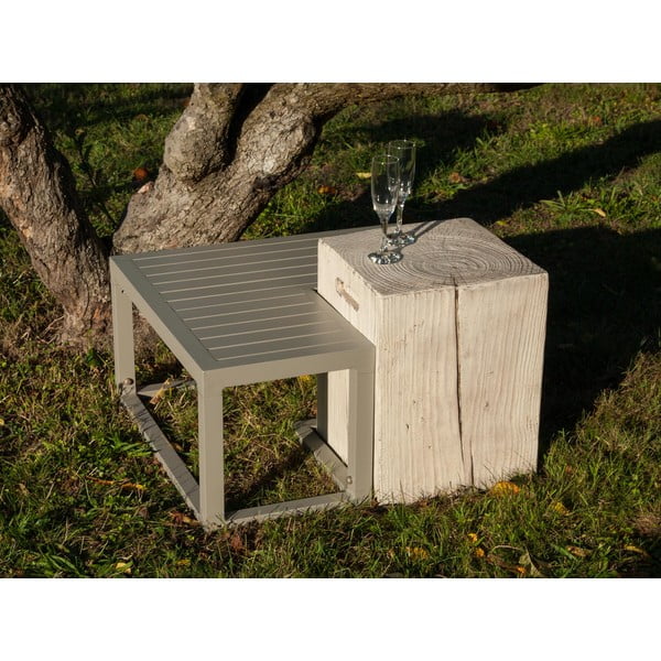 Baltas sodo stalas Ezeis Ecotop, 35 x 35 cm-image-4