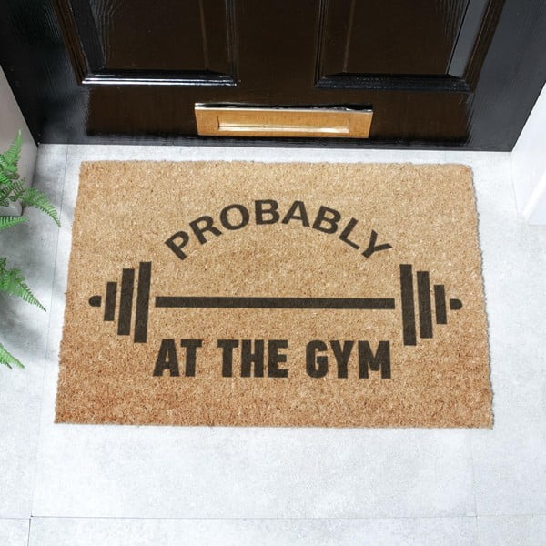 Iš kokoso pluošto grindų kilimėlis 40x60 cm Probably At The Gym – Artsy Doormats-image-2