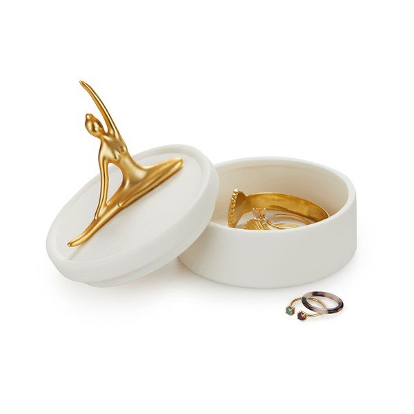 Balta porcelianinė papuošalų dėžutė Balvi Ballerina-image-2