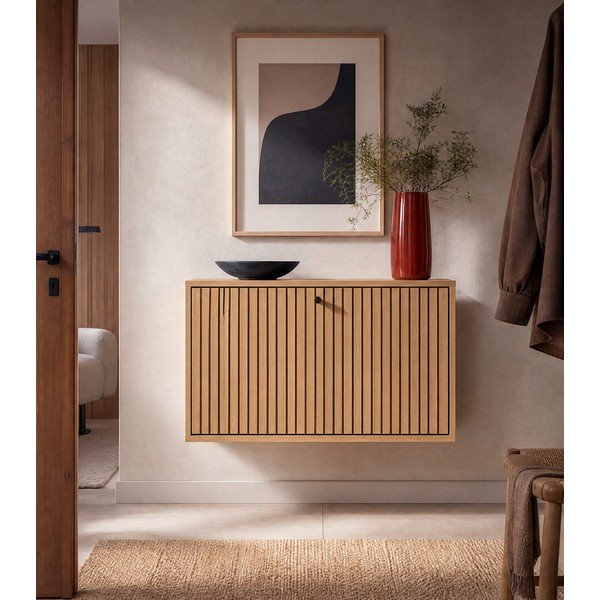 Atlenkiama spintelė batams natūralios spalvos iš ąžuolo 72x43x17 cm Albany  – Actona-image-3