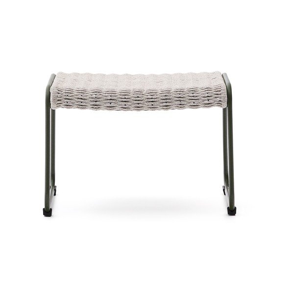 Pilkai žalios spalvos sodo kėdutė Maurina – Kave Home-image-2