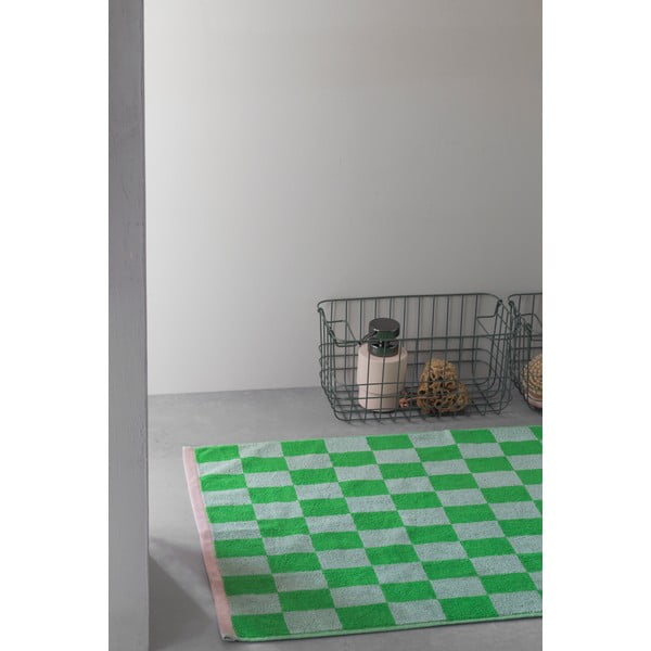 Iš organiškos medvilnės vonios kilimėlis žalios spalvos 50x80 cm Retro – Mette Ditmer Denmark-image-1