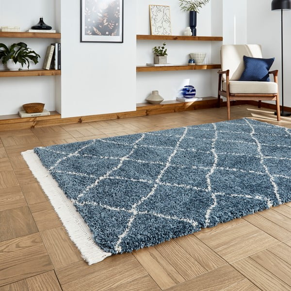 Kilimas mėlynos spalvos 120x170 cm Boho – Think Rugs-image-2