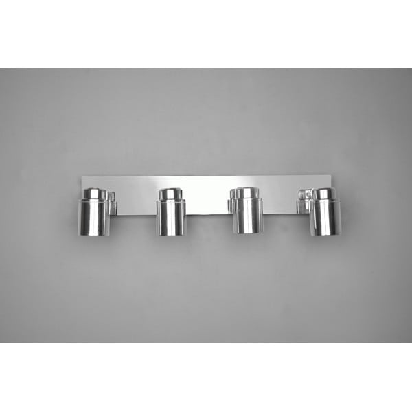 19x52 cm blizgaus sidabro spalvos metalinis prožektorius Angelo - Trio-image-2