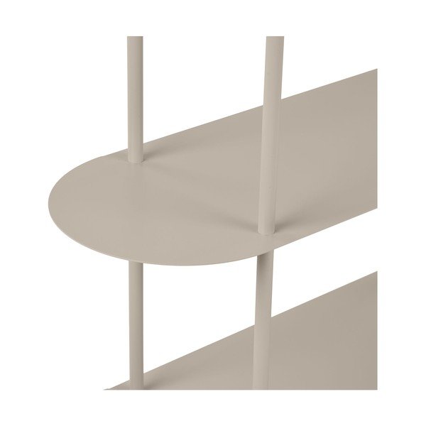 Smėlio spalvos iš metalo pastatoma lentyna 90x150x31 cm Rieti – House Nordic-image-3