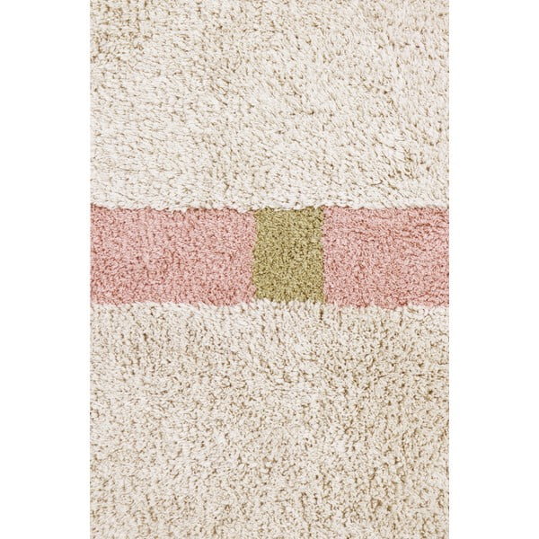 Skalbiamas/rankų darbo iš medvilnės kilimas rožinės spalvos/kreminės spalvos 200x300 cm Lanes Vintage Nude – Lorena Canals-image-4