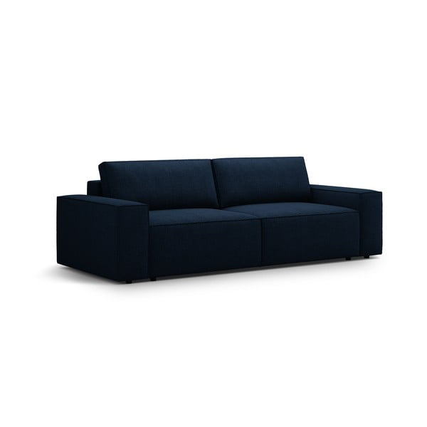 Iš boucle sulankstoma sofa tamsiai mėlynos spalvos 247 cm Jodie – Micadoni Home-image-2
