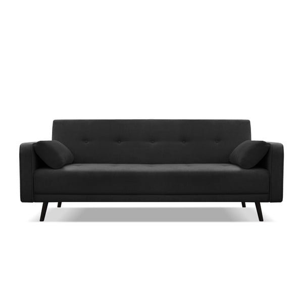 Juoda sofa-lova Cosmopolitan Design Bristol, 212 cm