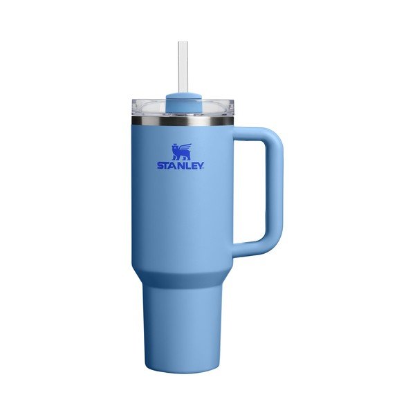 Mėlynos spalvos iš nerūdijančio plieno su šiaudeliu termosas 1,18 l Quencher H2.O FlowState™ Tumbler Blue Sky – Stanley