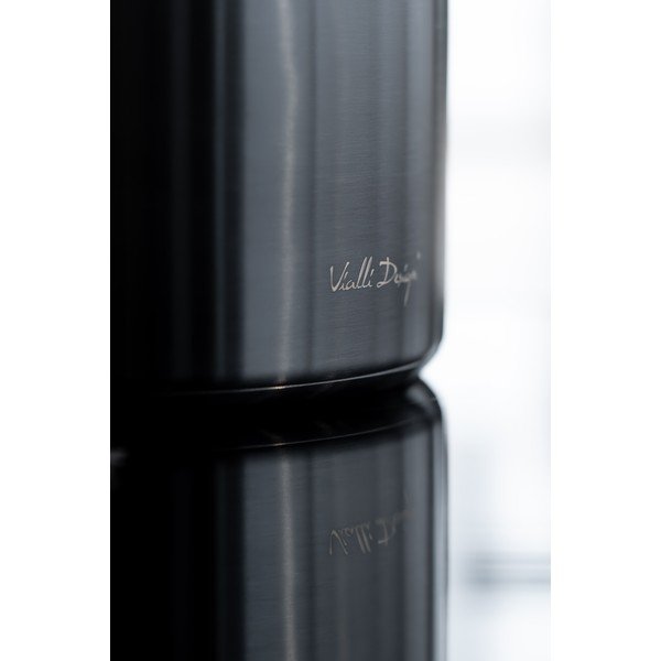 Černá varná konvice s pístem Vialli Design Diamante, 1,5 l-image-2