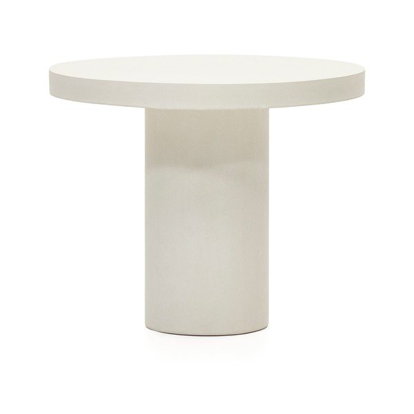Iš betono apvalios formos sodo valgomojo stalas ø 90 cm Aiguablava – Kave Home-image-2