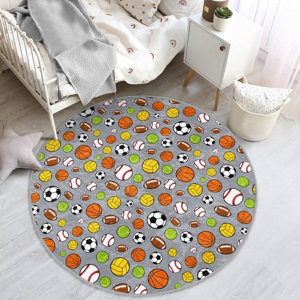 Vaikiškas kilimas ø 80 cm Comfort – Mila Home-image-4