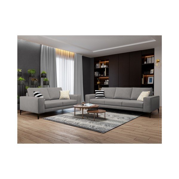"Cosmopolitan Design Lugano" pilka sofa, 239 cm-image-3