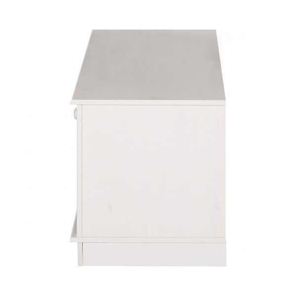 Iš pušies masyvo TV spintelė baltos spalvos 137x47 cm Anita – Støraa-image-4