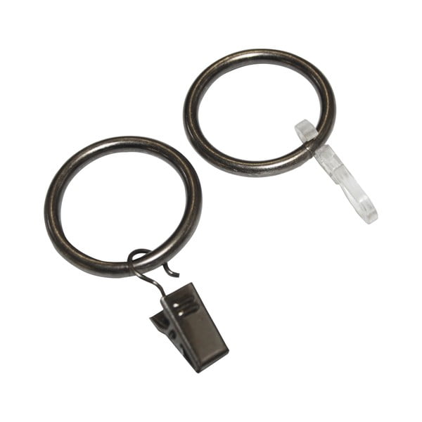 10 užuolaidų žiedų su kabliuku rinkinys - SP TREND-image-1