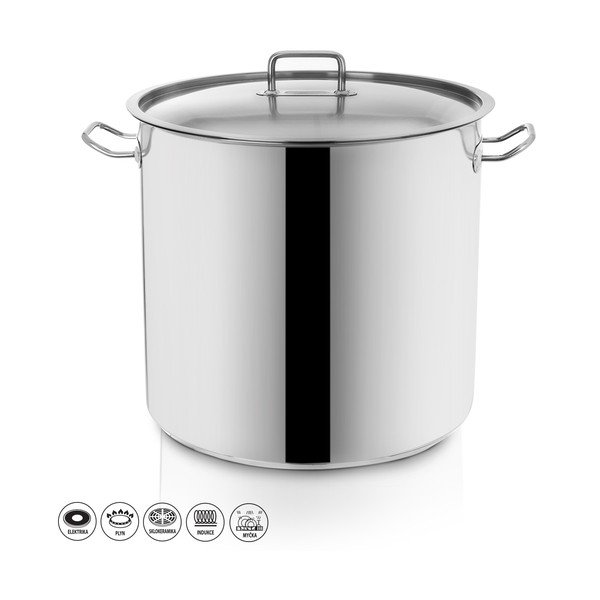 Puodas iš nerūdijančio plieno su dangčiu marinavimo puodas 22 l Stock – Orion-image-3