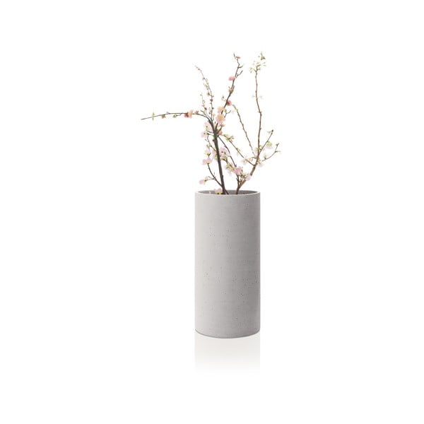 Šviesiai pilka vaza Blomus Bouquet, 29 cm aukščio