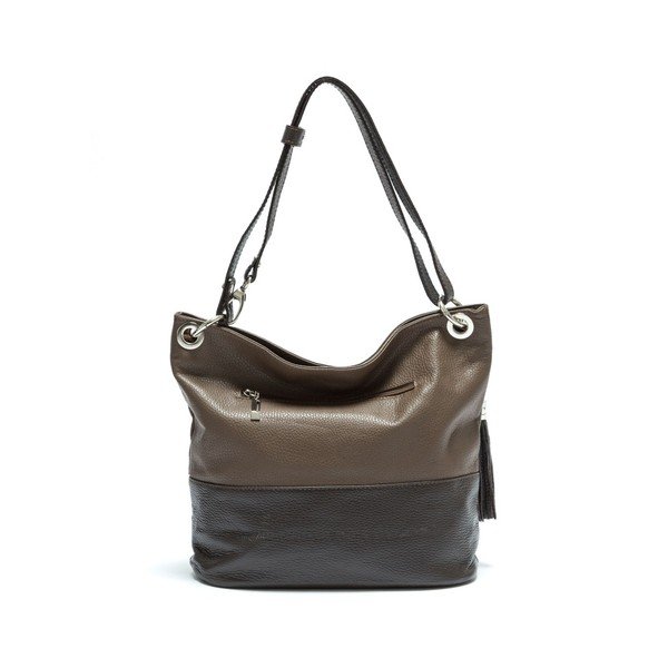 Ruda odinė rankinė Anna Luchini Tote-image-1