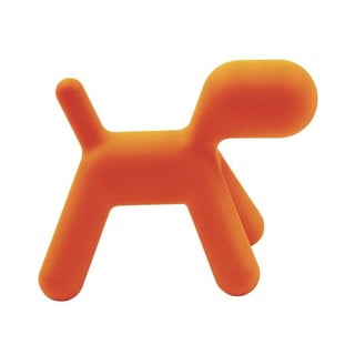 Magis Puppy oranžinė šuns formos taburetė vaikams, 34,5 cm aukščio