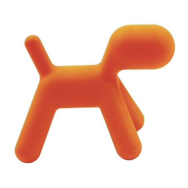 "Magis Puppy" oranžinė šuns formos vaikiška taburetė, 45 cm aukščio