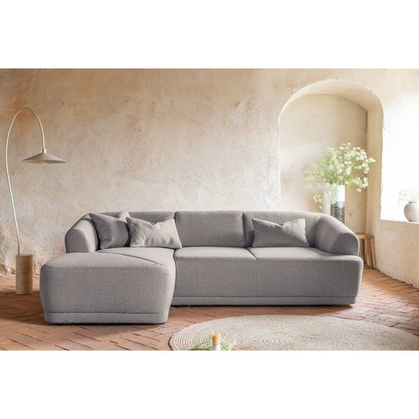 Kampinė sofa pilkos spalvos – Miuform-image-1