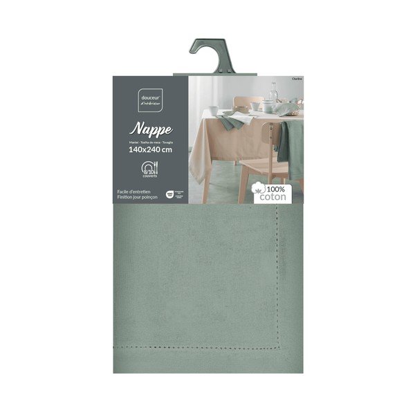 Iš medvilnės staltiesė galima skalbti 140x240 cm Charline – douceur d'intérieur