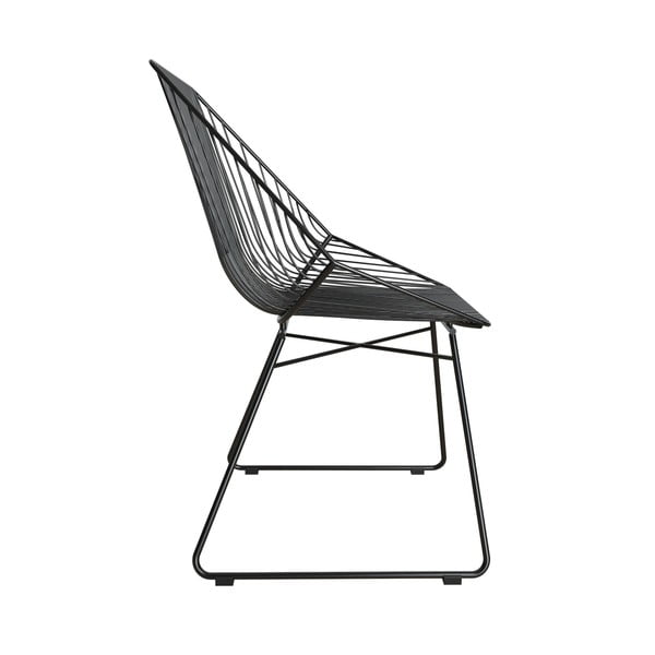 Juoda metalinė kėdė CosmoLiving by Cosmopolitan Ellis-image-2