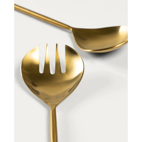 Iš nerūdijančio plieno įrankis salotoms 2 vnt. Lite – Kave Home-image-2