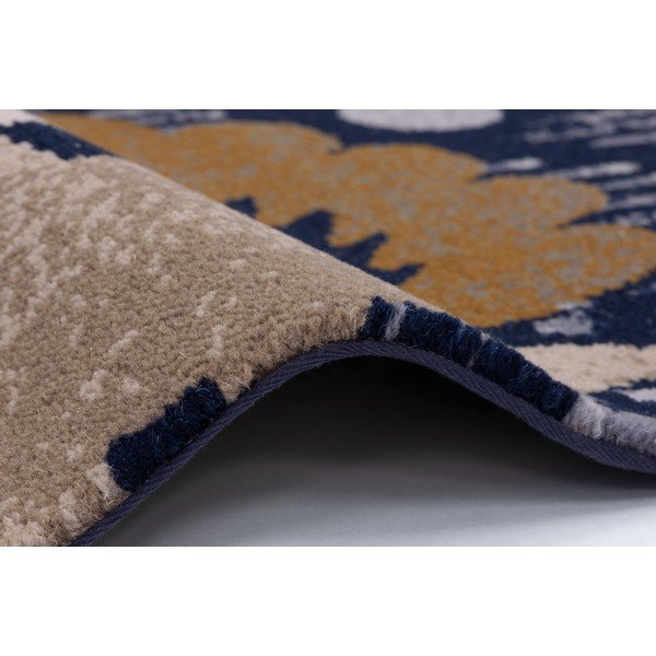 Kilimas iš vilnos tamsiai mėlynos spalvos 133x190 cm Chintz – Agnella-image-1