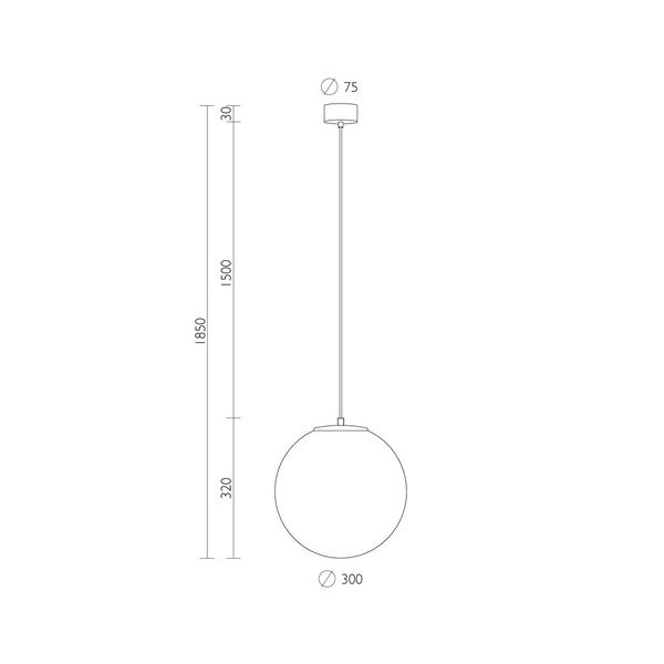 Baltas pakabinamas šviestuvas su vario spalvos lizdu Sotto Luce TSUKI L, ⌀ 30 cm-image-1