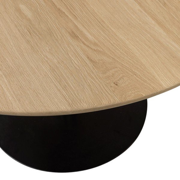 Apvalios formos valgomojo stalas su ąžuolo masyvo stalviršiu ø 120 cm Tablo – WOOOD-image-3