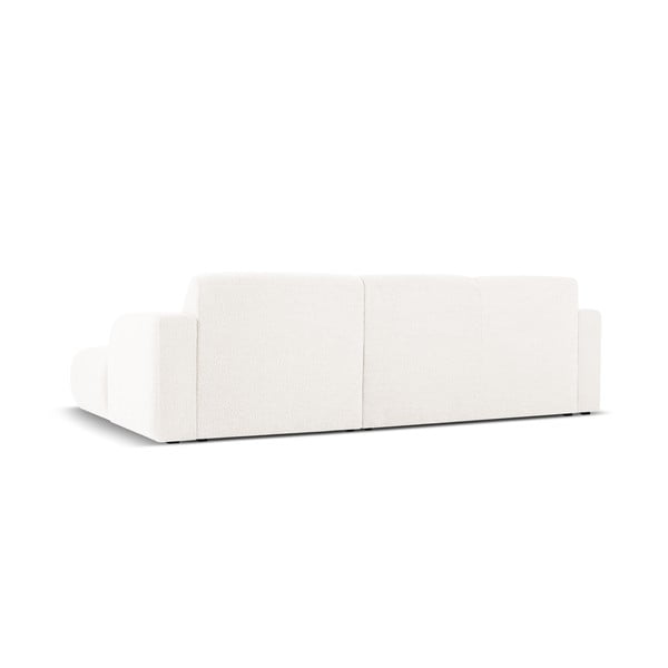 Kampinė sofa baltos spalvos iš boucle (su dešiniuoju kampu) Molino – Micadoni Home-image-2