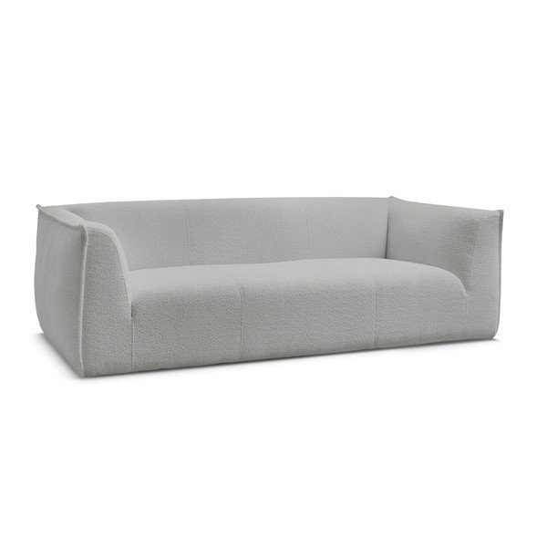Šviesiai pilkos spalvos iš boucle sofa 242 cm Giorgia – Bobochic Paris-image-3