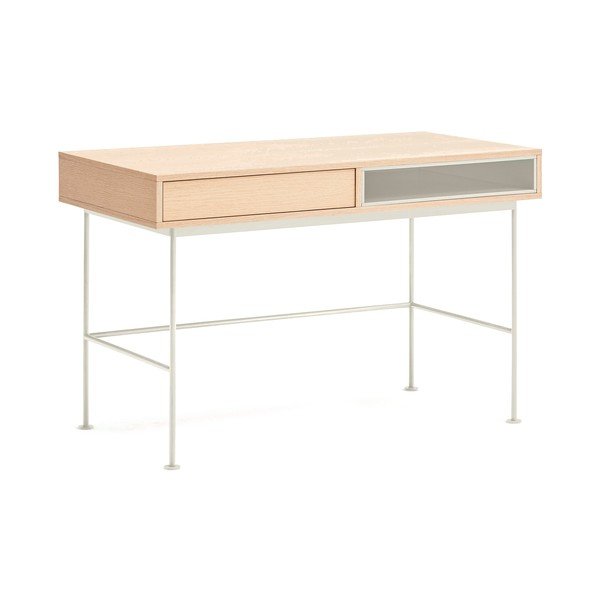 Rašomasis stalas su ąžuolo dekoro stalviršiu 60x120 cm Yoko – Teulat-image-2