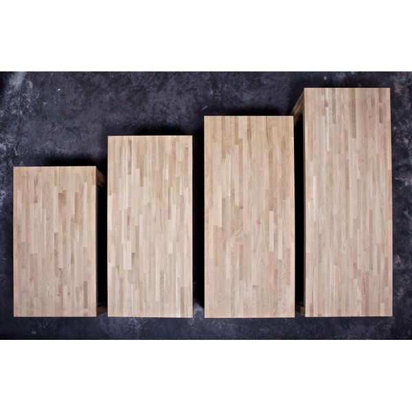 Medinis valgomojo stalas WOOOD Largo Neapdorotas, 85 x 150 cm-image-2