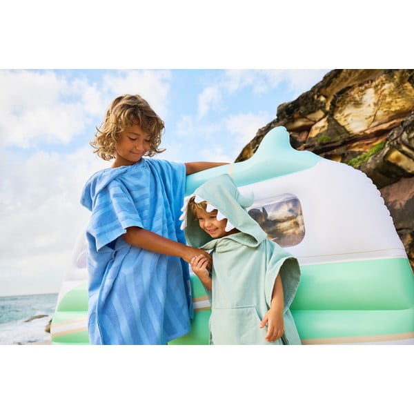 Žalias vaikiškas paplūdimio rankšluostis su gobtuvu Sunnylife Monster, 3-6 metai-image-2