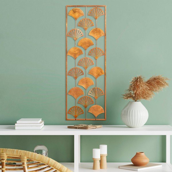 Metalinė sienų dekoracija 32x90 cm Gingko - Wallity-image-2