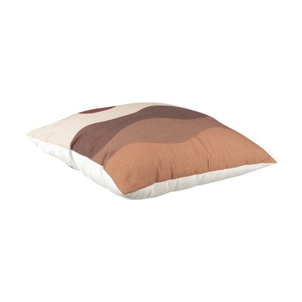 Rudos ir smėlio spalvos medvilninė pagalvė PT LIVING Sand Sunset, 45 x 45 cm-image-3