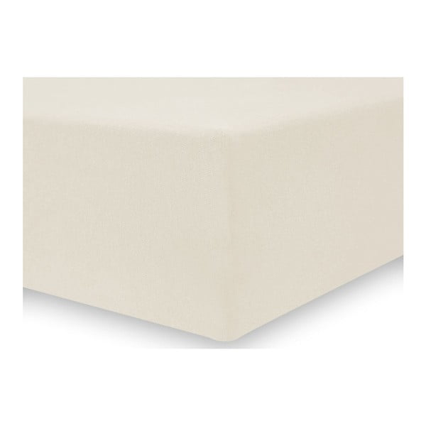 DecoKing Nephrite kreminiselastinė paklodė, 220/240 x 220 cm-image-1