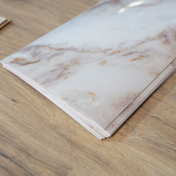 Lipnios plokštės komplekte 6 vnt. ant sienos 60x30 cm Calacatta Vagli – SP TREND-image-1