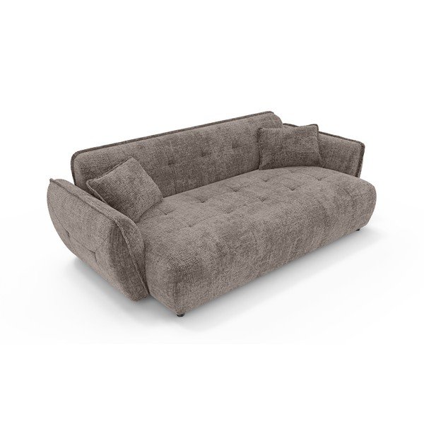Taupe spalvos sofa iš šenilinio audinio 250 cm Nelia Big – Ropez-image-2