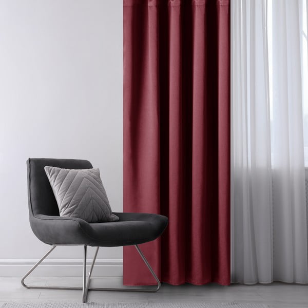 Bordo spalvos pritemdymas (dalinis užtemimas) užuolaida 140x175 cm Kierra – Restilo-image-1