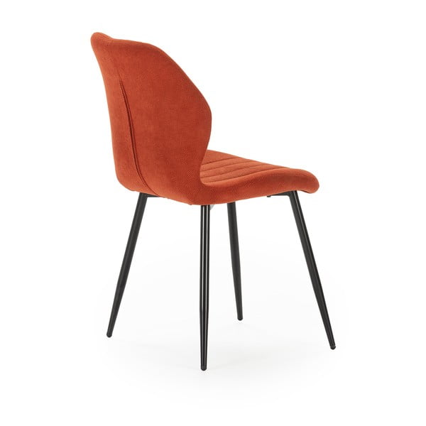 Valgomojo kėdės raudonos plytų spalvos 4 vnt. Milu – Marckeric-image-4