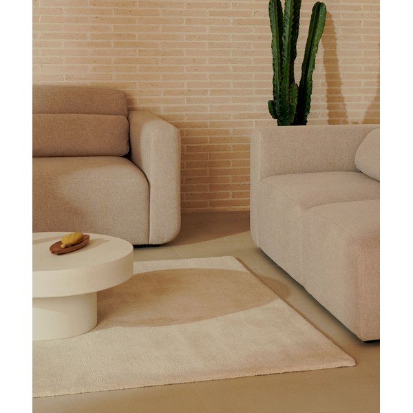 Kreminės spalvos kilimas 200x300 cm Empuries – Kave Home-image-1