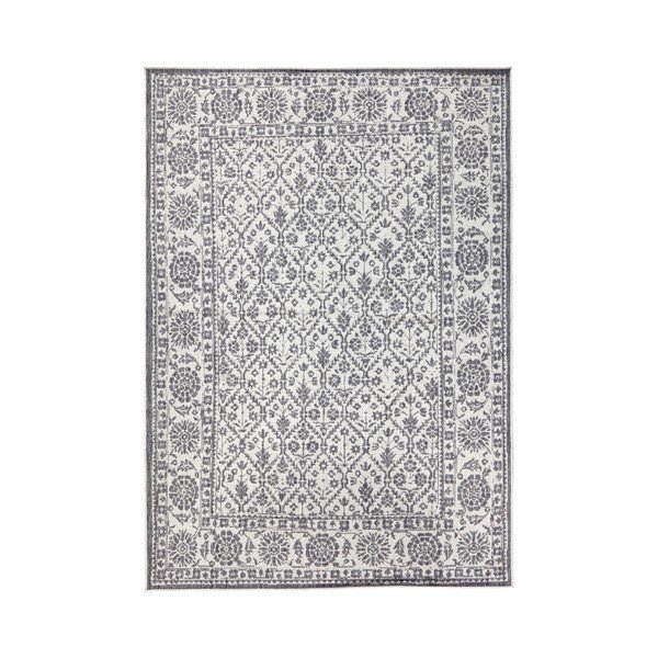 Pilkos ir kreminės spalvos dvipusis lauko kilimas "Bougari Curacao", 120 x 170 cm