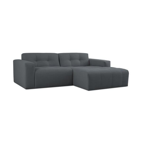 Kampinė sofa tamsiai pilkos spalvos (su dešiniuoju kampu) Maxel – Scandic-image-2
